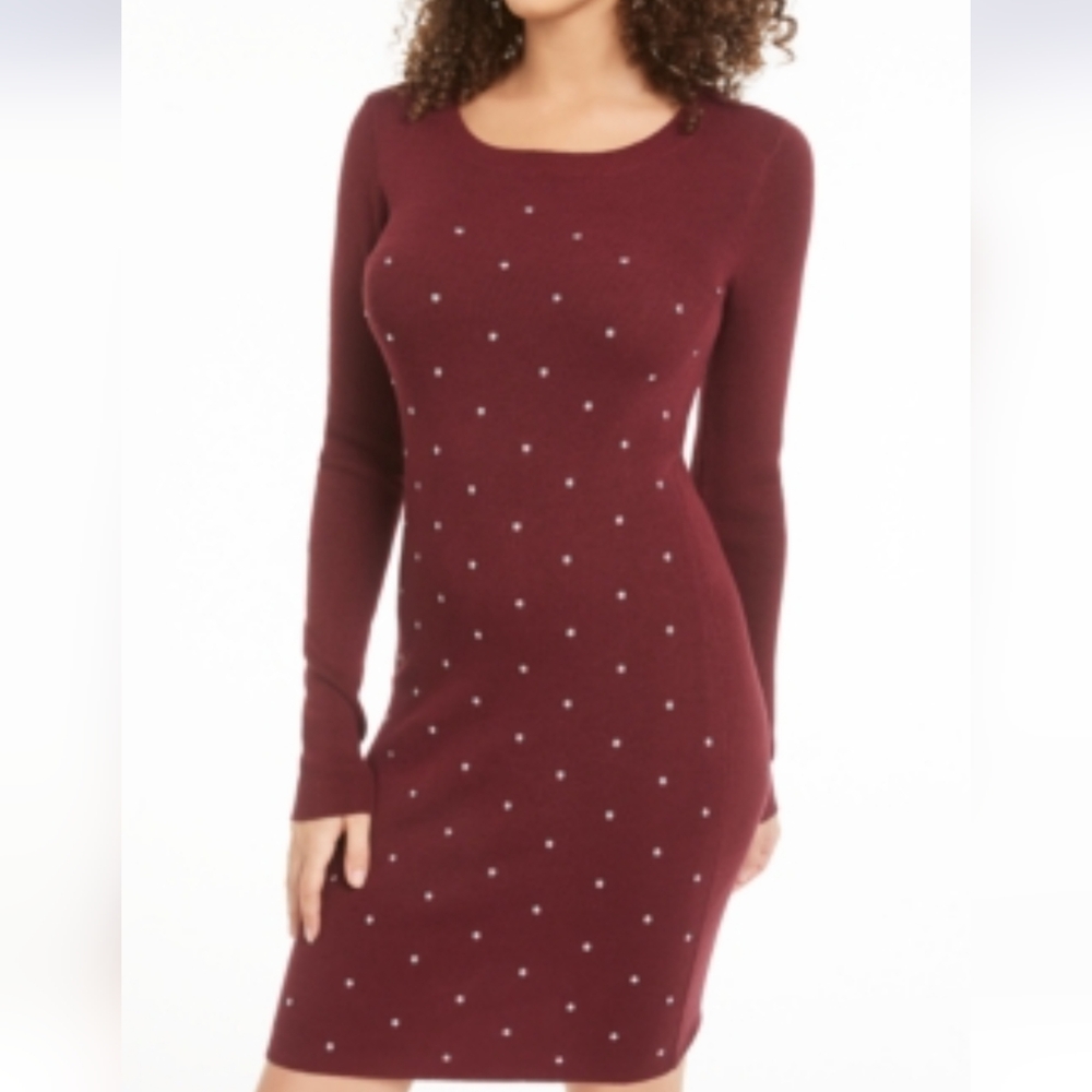 NWT PLANET GOLD LONG SLEEVE SHORT BODYCON DRESS JUNIORS